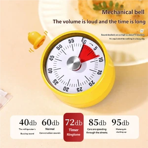 60 Minutes Household Mechanical Timers Countdown Timer Clock Kitchen Accessory Kitchen Timers
