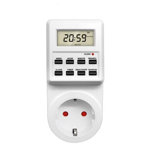 TM03 Kitchen Timer Outlet 12/24 Hour Cyclic Programmable Timing Socket Time Setting Digital Timer Switch Socket