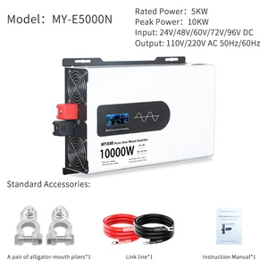 Hot Selling 12KW 10KW 8KW 6KW 5KW 4KW 3KW 2KW 1KW Pure Sine Wave Power Inverter Car Inverter 12V 24V 48V DC to AC 110V 220V