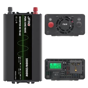 Pure Sine Wave Inverter JFIND JF02 DC12V to AC 220V/110V Voltage Car Charger Support for 1000W Car Power Inverter