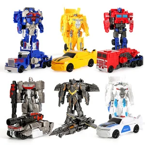 2024 Trend Products Deformed Robot Car Transforming Car One Button Deformation Robot Toys Birthday Gifts