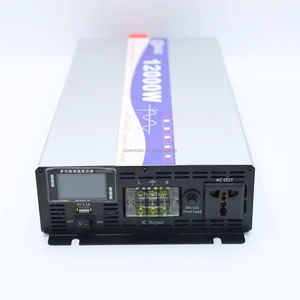 AC 110V Power Inverter 12000W Pure Sine Wave Converter 24v 48v 60v 72v to 120V 60hz 220V 50hz Solar Inversor