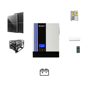 Inversor 3kw To12kw Single Phase 12V 24V 48V Pure Sine Wave Hybrid Solar Inverter Inverters for Renewable Energy System Home Use