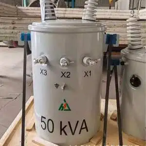 Hongwei Single Phase Pole Mounted Oil Immersed Transformer 30kVA-333kVA Step Distribution Power Transformer 50/60Hz