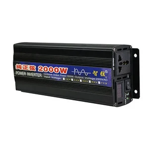 High Capacity 2000W Solar Power Inverter Home Use 12V 24V 110V 220V DC AC 48V Input 100A 50A Current 50/60Hz Output Frequency