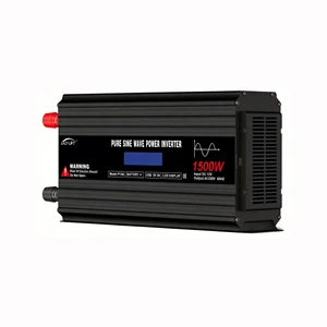 1500W Pure Sine Wave Hybrid Inverter 12V to 110V 220V Dual Voltage with MPPT CE Certified for Home Solar