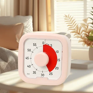 Kids Study & Kitchen Timer Digital Display Waterproof Plastic 60-Minute Countdown for Children