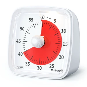 60-Minute Night Light Visual Timer Yunbaoit OEM Silent Time Management Timer Kitchen Countdown Clock for Kids Adults School Work
