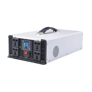 Power Inverter DC 12V-72V AC 110V-220V 5000W 10000W Pure Sine Wave Off-grid Solar Inverter Automotive Motor 30A