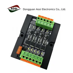 AOSI Hot Sale PLC IO Relay Module 4 Channel NPN PNP Output Board with Optocoupler Isolation for Automation and Control