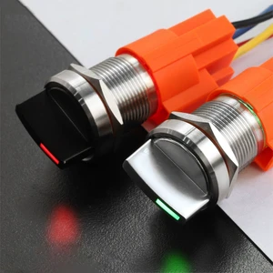 LANBOO X5 Type3A1NO1NC/2NO2NC 19mm/22mm Industrial Control Panels Electrical Equipment 2/3 Position Stainless Steel