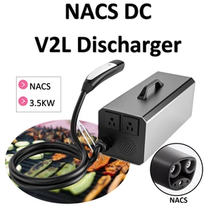 Hot Sale Portable NACS Charger Plug 3.5KW V2L Inverter DC 280V-500V UL94 V-0 New Energy Vehicle Discharger for EV Car Power