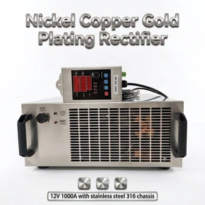 Nickel Copper Gold Plating Rectifier 12V 1000A, Multi-Purpose Electroplating Machine
