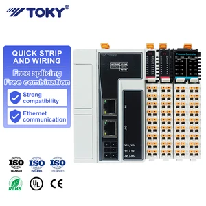 TOKY PLC IO Module 16/32 I/O Modbus RTU RS485 DC 24V Digital Input Output Industrial Control CE