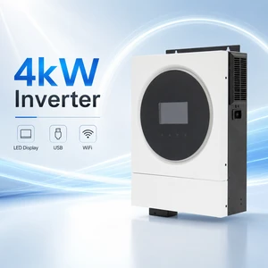 4kW Hybrid Solar Power Inverter EU Stock Dual Output MPPT Pure Sine Wave for Home off Grid Energy Storage Backup Supply Use