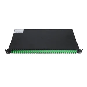 New Arrival 64 Ports Rack Mount Type LC APC Low Insertion Loss Fiber Patch Panel Terminal Box Rack Mount PLC Splitter