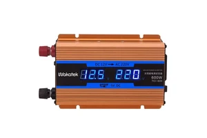 WAKATEK Modify Sine Wave Solar Hybrid Inverter with Battery Reverse Polarity Protection 600VA 350W 48V Inverter 220V