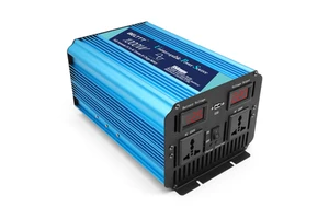 New UPS Backup Battery Charger Pure Sine Wave Inverter 1000W 2000W 12V 24V to 220V Car Power Inverter Converter Build in Charger