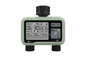 New Design Outdoor Yard Electronic Automatic 2 Outlet Irrigation Garden Water Timer Watering System Controller HCT-326