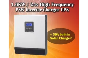 24v Pure Sine Wave Inverter 220v Inverter Ups Power Inverter with Charger 24v 1600w Surge 3200w