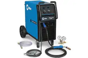 Millersmatics 252 Inverter MIG/FCAW Welder 230/460/575 Volt New Condition Stainless Steel 0.8mm Solid Wire Digital Waveform