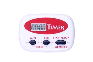 Mini Plastic Digital Timer with Alarm LCD Display 120 Min Countdown Requires Batteries