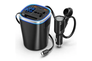 Outdoor Camping Power Inverter 200W 300W 12V 24V 220V Socket Universal PD Fast Charge USB Charger Adapter Car Inverter for Tesla