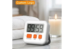 Source Timer Factory Digital Visual Preset Countdown Kitchen Timer Magnetic Back Timer with Music Children Study Pomodoro Timer