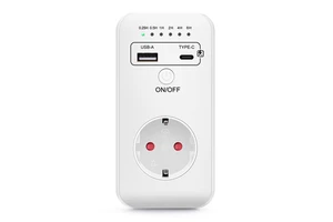New Arrivals Smart Timer Socket Digital Timer Switch EU Plug Timing Controller Timer with USB Charger