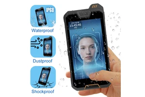 Handheld Android Face Recognition Time Attendance Terminal IP68 Waterproof Mobile Time Clock Check In System