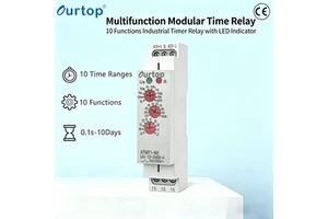 Factory Wholesale Multifunction Modular Time Delay Relay, 0.1S-10Days Adjustable Industrial 12-240VAC/DC With LED Indicator