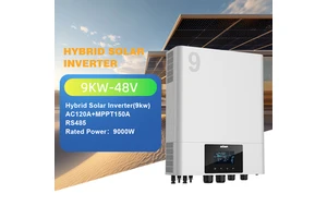SUOER 9KW 10KW 12KW Smart Hybrid Solar Inverter AC/DC Inverters Single Output 120A with 60Hz Frequency and MPPT Solar Charger