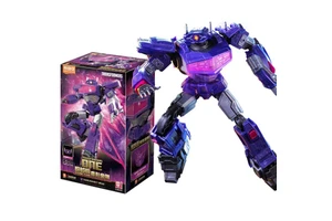 Blokees Transformers ONE Figures Beyond Edition Shockwave Luminous Version Original Genuine Assemble Building Block Toy