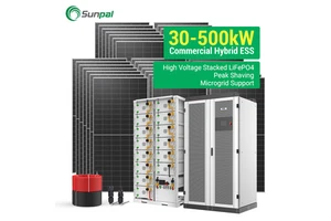 Three Phase Solar Panel Kit 30kw 50 Kw 40 Kw Solar Hybrid Inverter System Sunpal