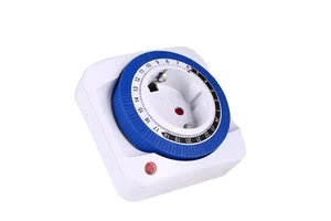 24 Hours Timer Switch Timer US Plug in Mechanical Grounded Programmable Smart Countdown Loop Switch Socket Indoor Auto Power-off