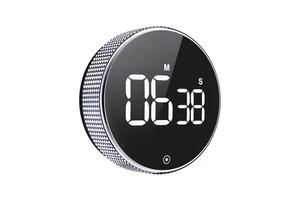 NEW Arrival Plastic Circular Knob Loud Digital Kitchen Countdown Timer Magnetic LED Large Display Eco-Friendly