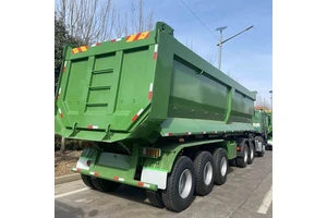 Vehicle Master 3 4 Axle 35/40 CBM Tipper Trailer 80 Tons Rear Dump Hydraulic Tipping Trailer U Shape Rear Dump Truck Tiailer