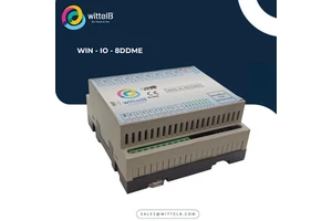 WITTELB Industrial Control IO Module with 8 Digital Input/Output Ports Modbus TCP Ethernet & RS485 Interfaces IP54 Rated