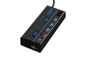 G8 Car DC 12V to AC 110V 220V 200W QC3.0 Fast Charger Multifunction Universal Pure Sine Wave Auto Smart Inverter for Vehicles