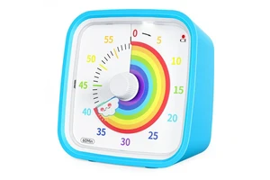Kid Visual Timer Clock Yunbaoit OEM Eco-Friendly Plastic Dial Child Silent Time Management Tool 60Min Kitchen Timer Countdown