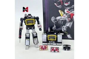 In Stock PT-04 Black Soundwave PT04B Transformation Tape G1 Mini Pocket War KO DX9 Action Figure Robot Toys christmas Kids Gift