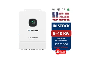 off Grid Split Phase Inverter 120v 240v 5kw 6kw 24v 48v Solar Inverter Hybrid with 100a Mppt Charge Controller