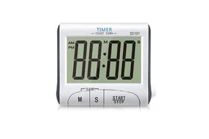 LCD Digital Kitchen Timer Countdown Cooking Timer Count Down Tools Big Display Promotional Gift Custom logo Dropshipping