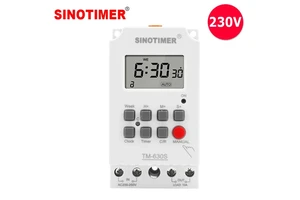 TM630S 28 ON/OFF AC 220V DC 12V Second Setting Digital Timer Switch 24hr 7 Days Weekly Programmable Time Relay Voltage Output