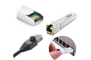 YTOPTO 10GBASE-T 5G Copper SFP+/SFP Transceiver RJ45 Module CE/ROHS Certified Fully Compatible MikroTik//Juniper Data