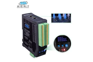 RS485 Modbus 16-Channel Industrial Remote IO Module Ethernet/IP Network Communication Digital PLC Expansion Modules Analog Input