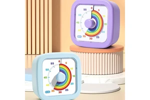 Wholesale Ultra Quiet 60 Minute Visual Timer Circular/Square Countdown Alarm Clock for Kitchen Self-Learning