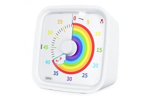 Yunbaoit Rainbow Disk 60 Minute Countdown Timer Child Silent Time Management Tool Kid Study Clock Kitchen Countdown Timer