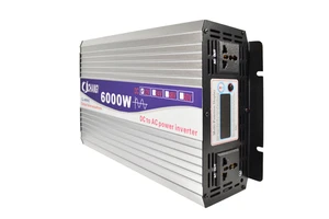 Pure Sine Wave Inverter 4000W 5000W 6000W DC12V 24V to AC220V 50Hz 60Hz Inverter Power Converter for Car Voltage Transforme