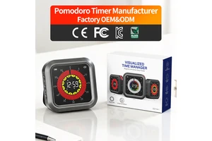 Factory Custom Digital Visual Magnet Back Kitchen Pomodoro Technique Cube Timer Classroom Kids Student Study Minute Hour Timer